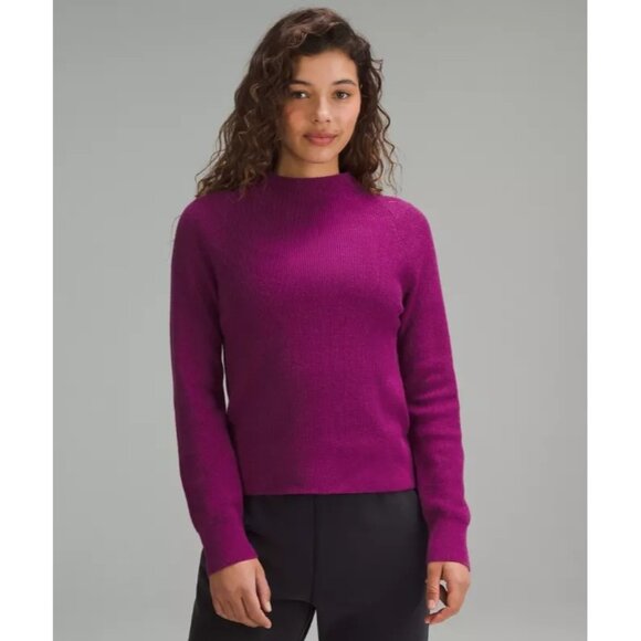 LULULEMON Cotton Blend Mock Neck Sweater Size 1X NEW with tags - Picture 1 of 4